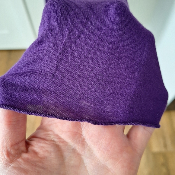 ⭐3/$20 Beautiful Purple Lightweight Stretchy Cardigan/Duster/Cover-up Sz Lg - Picture 5 of 12